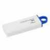 Kingston 16GB USB 3.0 Memory Pen, DataTraveler G4, White/Blue, Lid