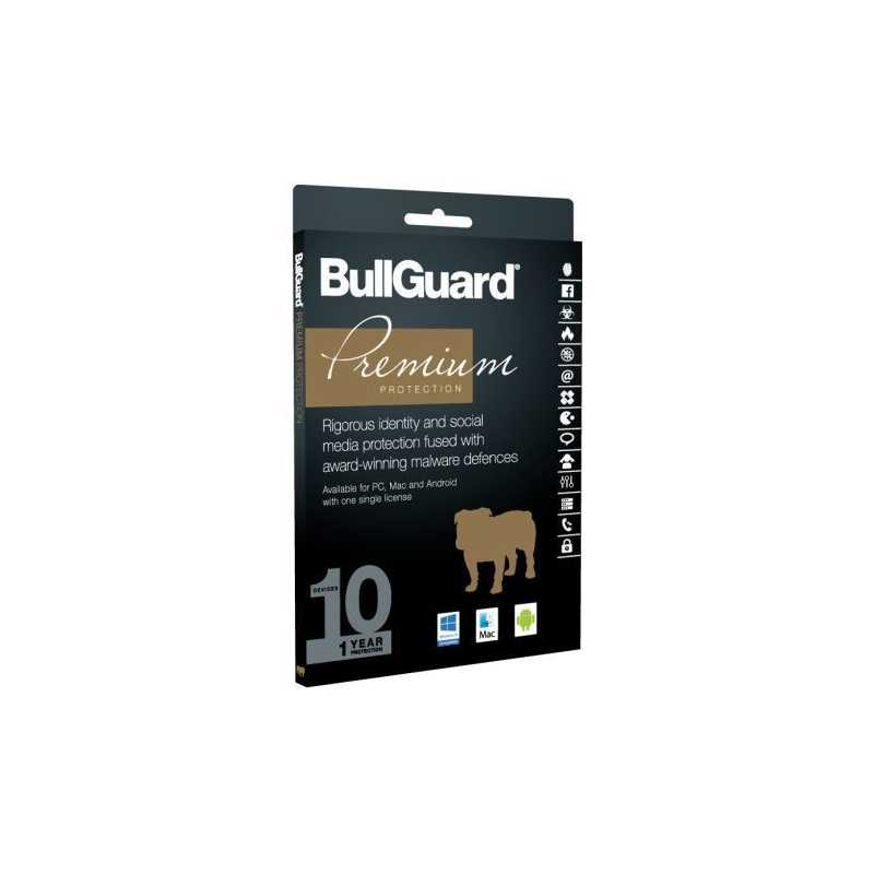 Bullguard Premium Protection 2018 10 User - Single, Retail, PC, Mac & Android, 1 Year