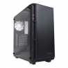 Antec P8 ATX Gaming Case with Window, No PSU, Tempered Glass, 3 x White LED Fans, Black