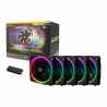 Antec Prizm 120 ARGB PWM RGB Kit, 5 x 12cm Case Fans + Controller