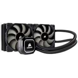 Corsair Hydro H100X 240mm Liquid CPU Cooler, 2 x 12cm PWM Fans, LED Pump Head