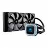 Corsair Hydro H115i PRO 280mm RGB Liquid CPU Cooler, 2 x 14cm PWM Fans, RGB LED Pump Head