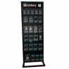 Sandberg Floor Display Stand, Two Sides, Black, 175 x 60 x 40 cm