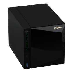 ASUSTOR AS4004T 4-Bay NAS Enclosure (No Drives), Dual Core 1.6GHz CPU, 2GB DRR4, 10G LAN, Hot Swap, USB 3.0