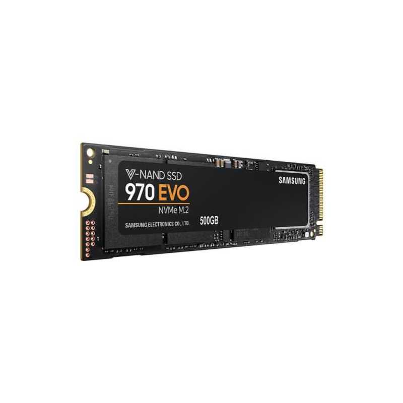 Samsung 500GB 970 EVO M.2 NVMe SSD, M.2 2280, PCIe, V-NAND, R/W 3400/2300 MB/s