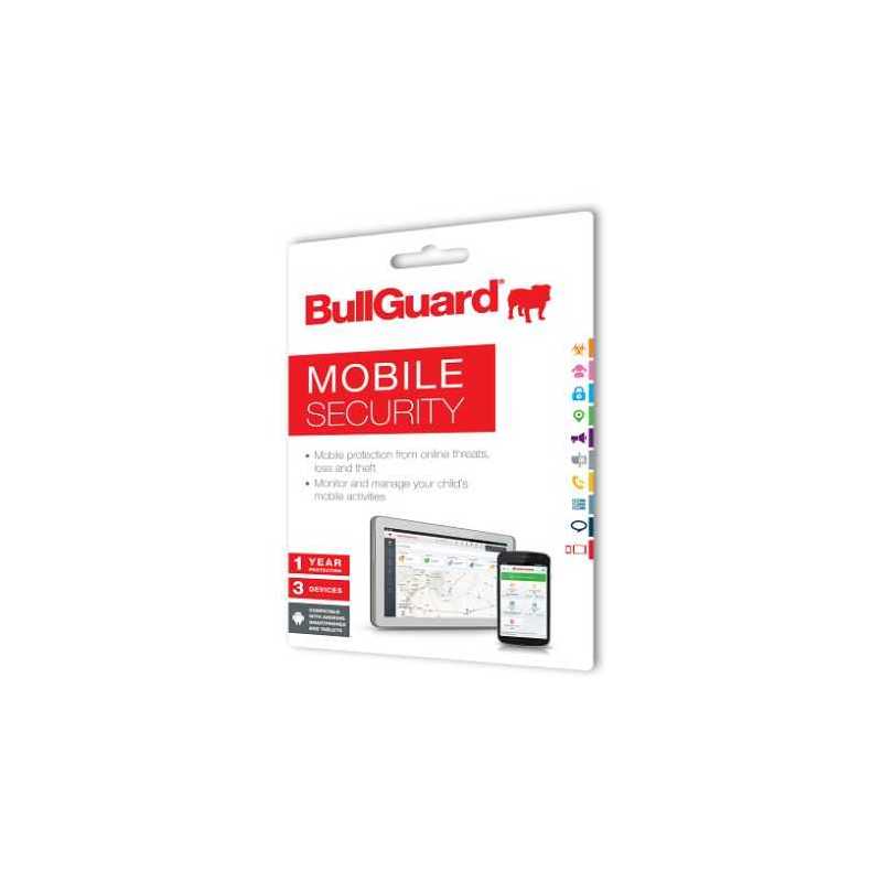 Bullguard New Mobile Internet Security - 25 Pack, 1 Year, 3 Devices, Retail