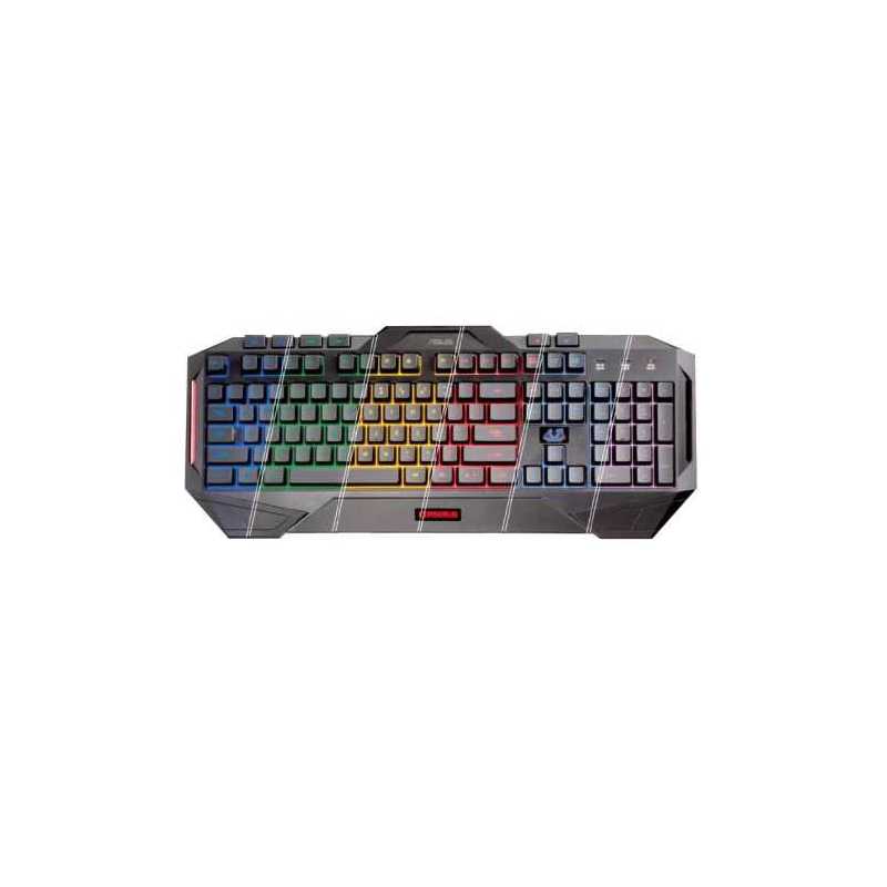Asus CERBERUS MKII Gaming Keyboard, Macro Keys, Multi Colour LED Backlighting, 19 Anti Ghosting Keys