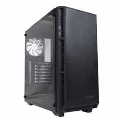 Antec P8 ATX Gaming Case with Window, No PSU, Tempered Glass, 3 x White LED Fans, Black