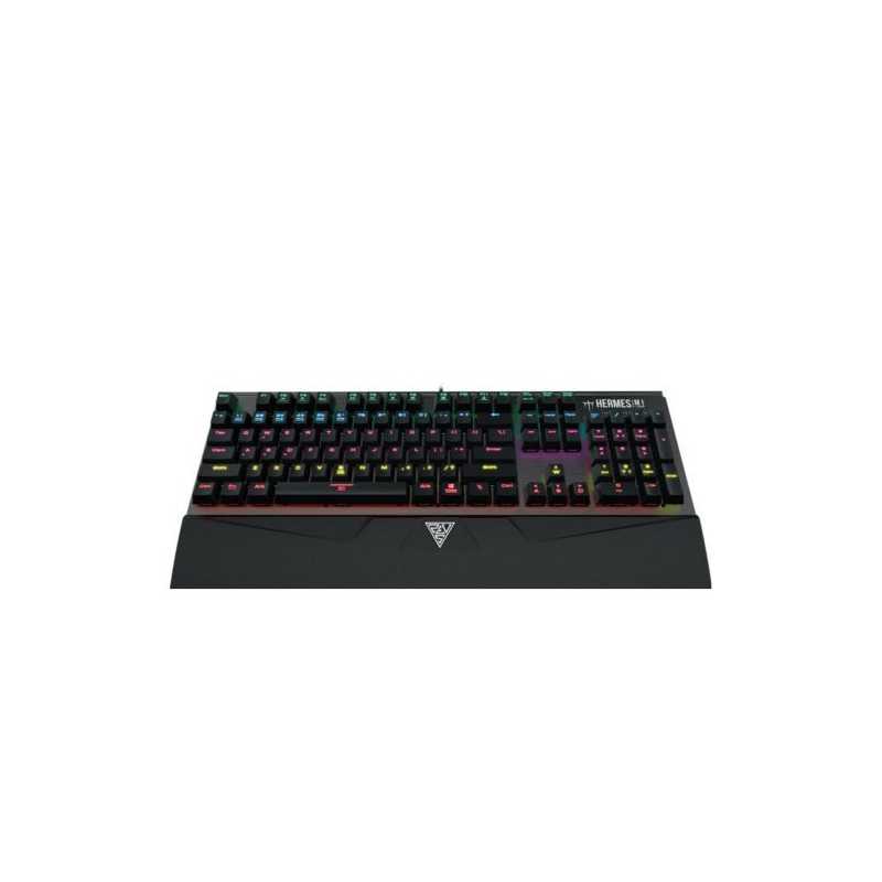 Gamdias HERMES M1 Mechanical Gaming Keyboard, 7 Colour Backlight, On-The-Fly Macro Recording, Wrist Rest