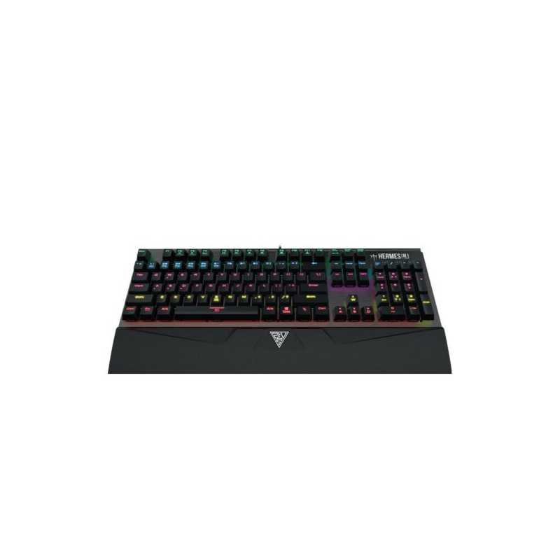 Gamdias HERMES M1 Mechanical Gaming Keyboard, 7 Colour Backlight, On-The-Fly Macro Recording, Wrist Rest
