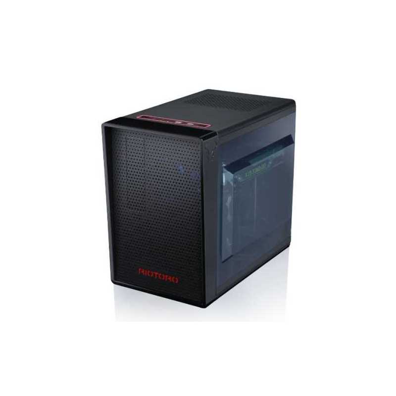 Riotoro CR1080 Mini Gaming Case with Window, ATX, No PSU, 12cm Fan, Full-size ATX MB, GPU and PSU support