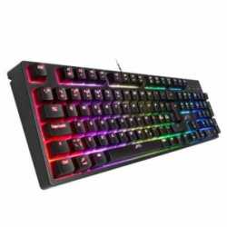 Xtrfy K3-RGB Mem-Chanical Gaming Keyboard, Mechanical Feel Switches, RGB Lighting, Anti Ghosting Keys