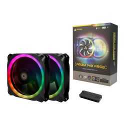 Antec Prizm 140 ARGB PWM RGB Kit, 2 x 14cm Case Fans + Controller