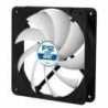 Arctic F12 12cm PWM Case Fan, Black & White, 9 Blades, Fluid Dynamic, 6 Year Warranty