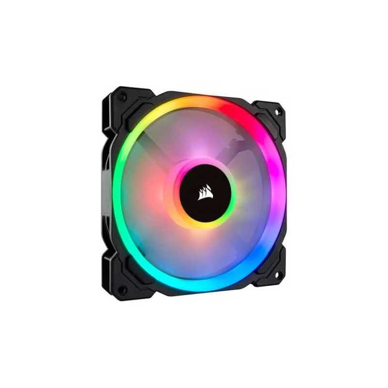 Corsair LL140 14cm PWM RGB Case Fan, 16 LED RGB Dual Light Loop, Hydraulic Bearing