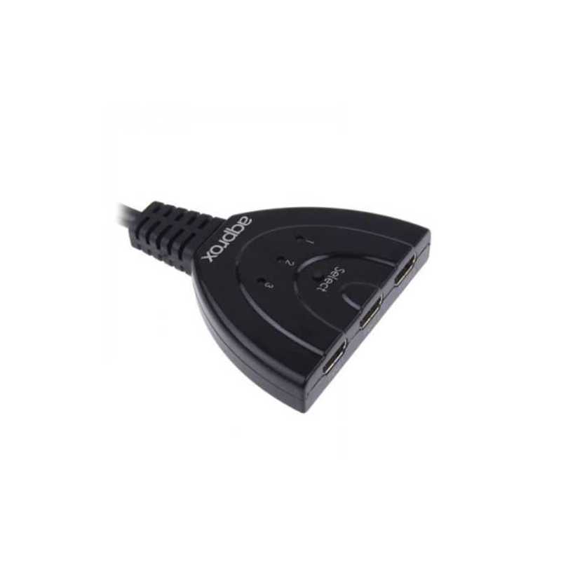 Approx (APPC28) 3 Port HDMI Switch,  50cm Cable