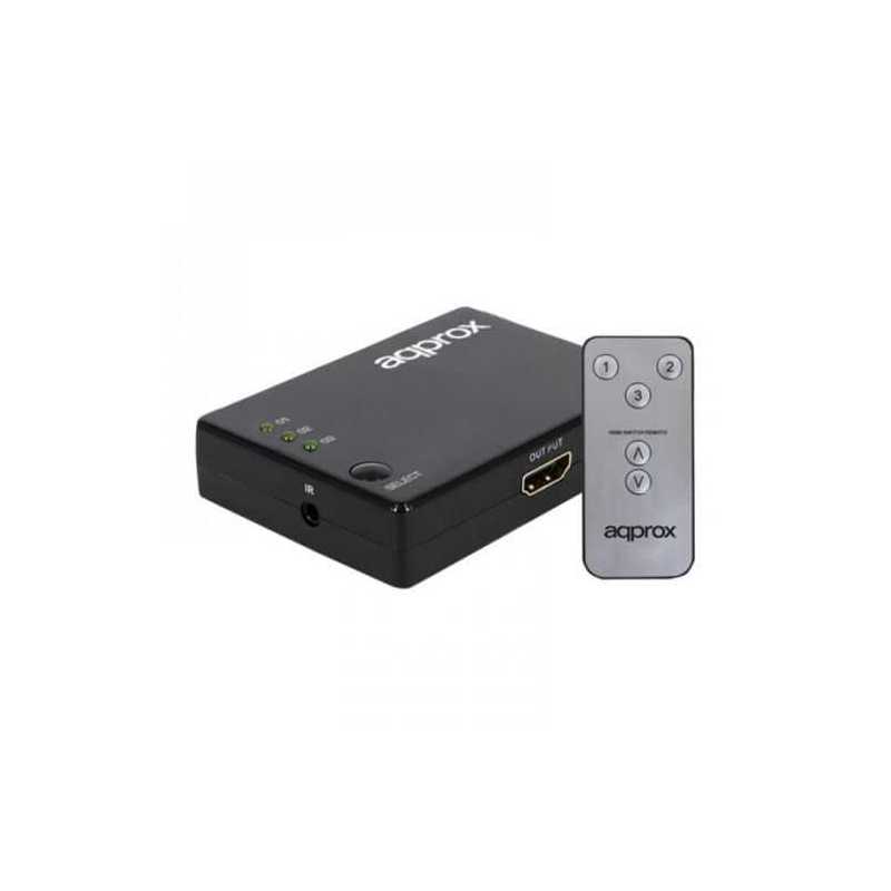 Approx 3 Port HDMI Switch, Remote Control