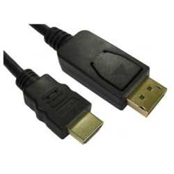 Spire DisplayPort Male To HDMI Male Converter, 1 Metre, Black