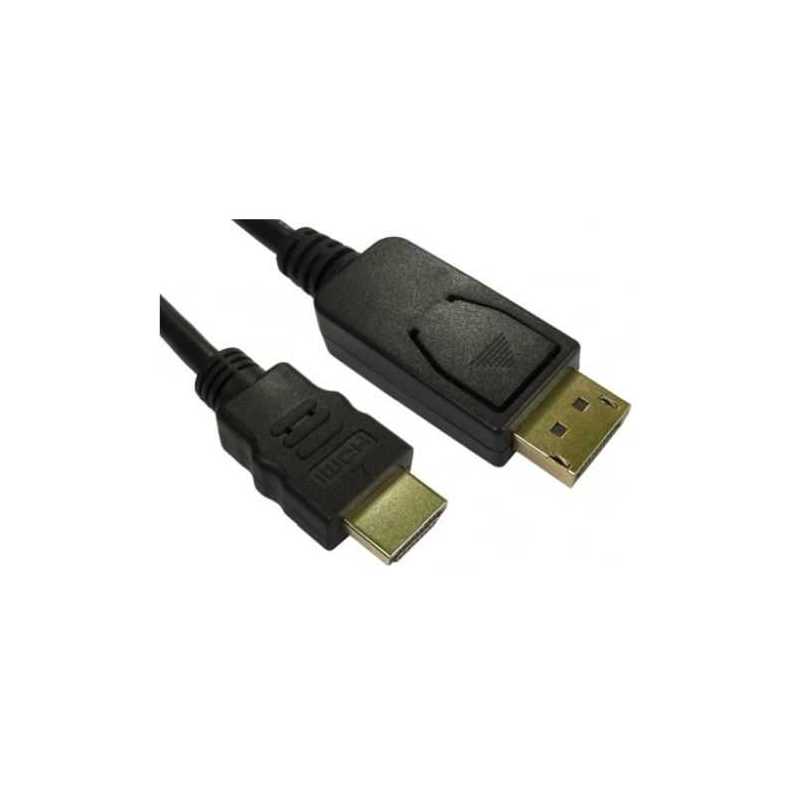 Spire DisplayPort Male To HDMI Male Converter, 1 Metre, Black