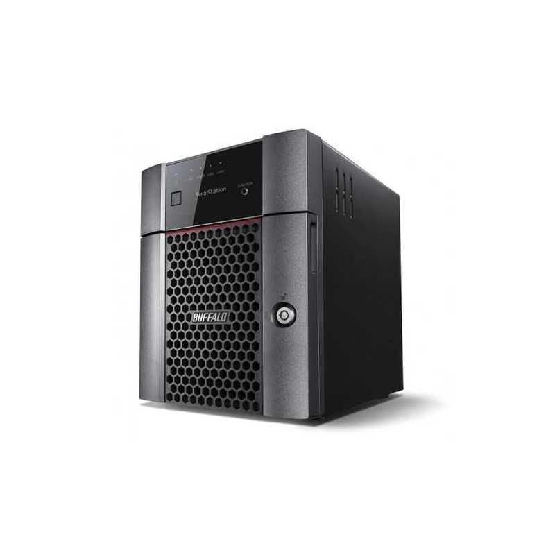 Buffalo 12TB TeraStation 3410DN Business Class NAS Drive, (4 x 3TB), RAID 0, 1, 5, 6, 10, JBOD, NovaBACKUP, Hot Swap