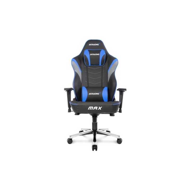 AKRacing Masters Series Max Gaming Chair, Black & Blue, 5/10 Year Warranty