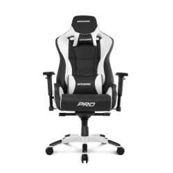 AKRacing Masters Series Pro Gaming Chair, Black & White, 5/10 Year Warranty