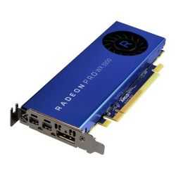 AMD Radeon Pro WX 3100 Professional Graphics Card, 4GB DDR5, DP, 2 miniDP (mDP to DVI Adapter), 1219MHz Clock, Low Profile (Bracket Included)