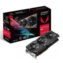 Asus Radeon ROG STRIX RX VEGA56 OC, 8GB HBM2, DVI, 2 HDMI, 2 DP, 1573MHz Clock, RGB Lighting