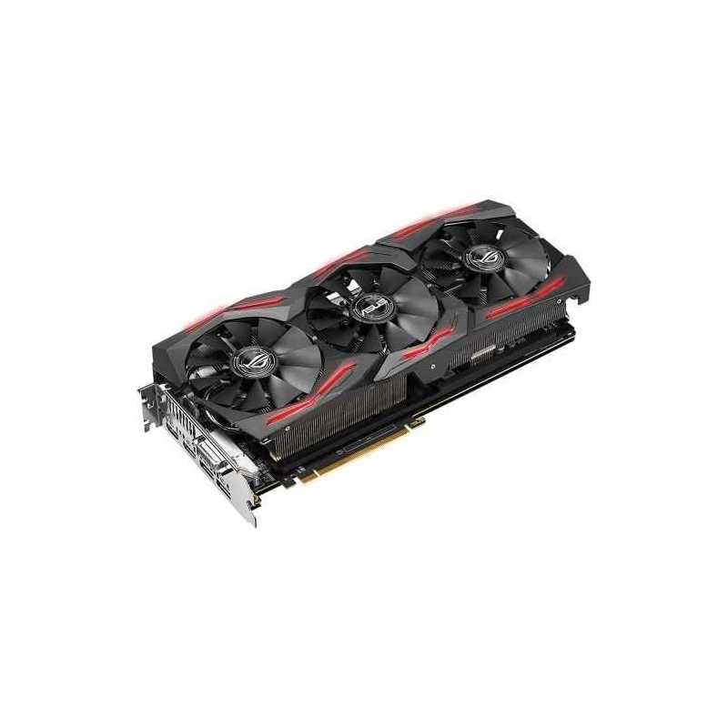 Asus Radeon ROG STRIX RX VEGA64, 8GB HBM2, DVI, 2 HDMI, 2 DP, 1590MHz Clock, RGB Lighting