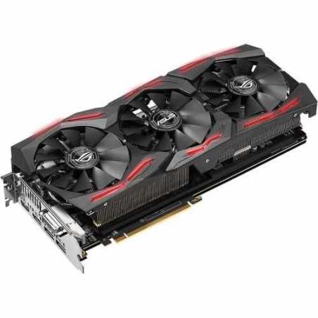Asus Radeon ROG STRIX RX VEGA64, 8GB HBM2, DVI, 2 HDMI, 2 DP, 1590MHz Clock, RGB Lighting