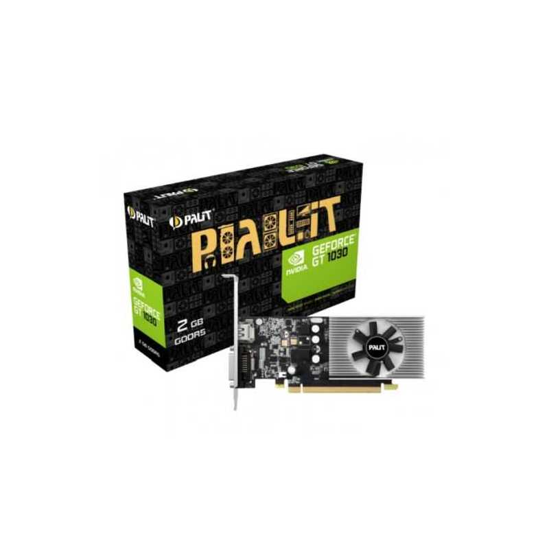 Palit GeForce GT1030, 2GB GDDR5, PCIe3, DVI, HDMI, 1468MHz Clock, Low Profile (No Bracket)