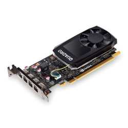 PNY Quadro P1000 Professional Graphics Card, 4GB DDR5, 4 miniDP 1.2 (4 x DVI adapters), Low Profile (Bracket Included