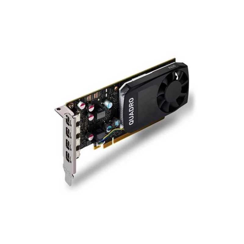 PNY Quadro P620 Professional Graphics Card, 2GB DDR5, 4 miniDP 1.4 (4 x DVI adapters), Low Profile (Bracket Included)