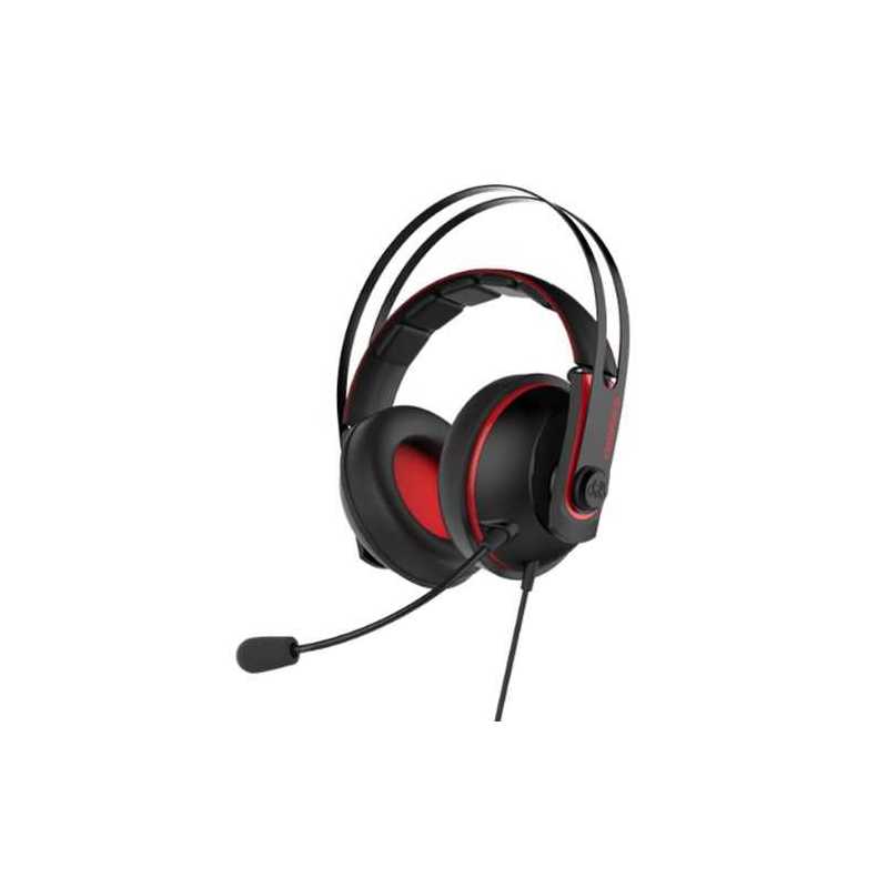 Asus Cerberus Gaming Headset V2, 53mm Drivers, Braided Cable, Red