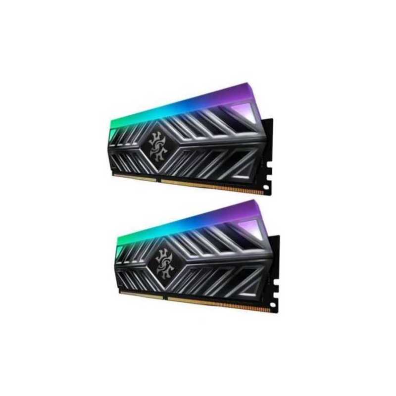 ADATA XPG Spectrix D41 RGB LED 16GB Kit (2 x 8GB), DDR4, 4133MHz (PC4-33000), CL19, XMP 2.0, DIMM Memory, Tungsten Grey