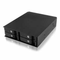 Icy Box Backplane for 4 x 2.5" HDD/SSD Drives, Fits 5.25" Bay, Aluminium, Lockable