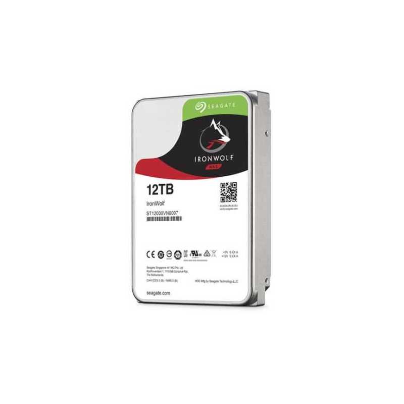 Seagate 3.5", 12TB, SATA3, IronWolf NAS Hard Drive, 7200RPM, 256MB Cache