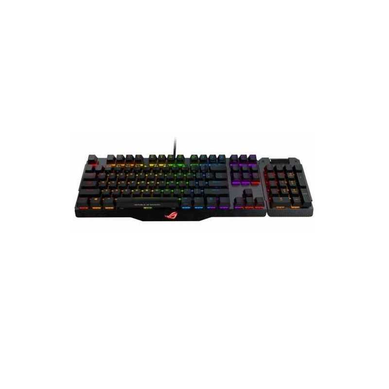Asus ROG CLAYMORE Mechanical Gaming Keyboard, Brown Cherry MX RGB, Fully Programmable Keys, Aura Sync, Detachable Numpad