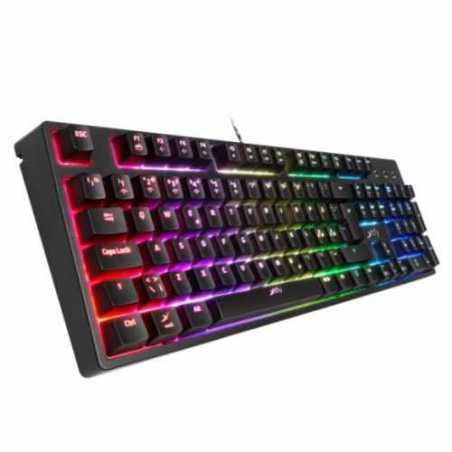 Xtrfy K3-RGB Mem-Chanical Gaming Keyboard, Mechanical Feel Switches, RGB Lighting, Anti Ghosting Keys
