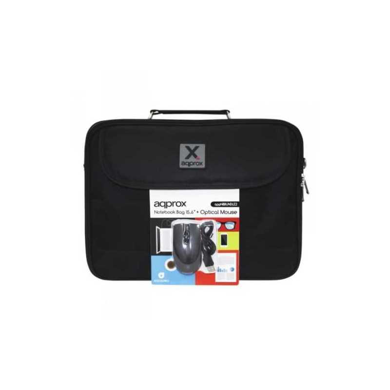 Approx (APPNBBUNDLE2) Carry Case & Mouse Bundle - 15.6" Case in Black with USB Optical Mouse