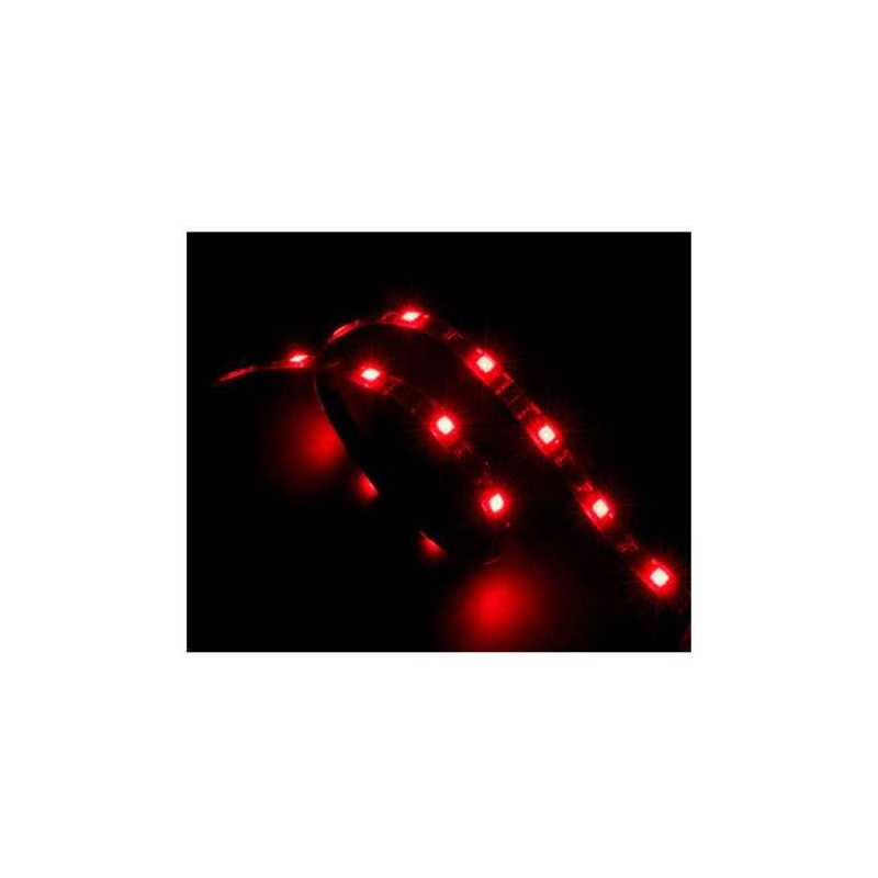 Akasa Vegas Red LED Light Strip, 60cm, 15 LEDs, Molex 4 Pin, Adhesive Backing