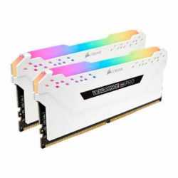 Corsair Vengeance RGB Pro 16GB Memory Kit (2 x 8GB), DDR4, 3200MHz (PC4-25600), CL16, XMP 2.0, White