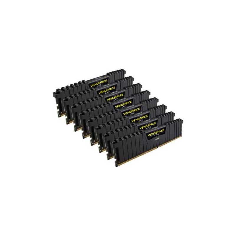 Corsair Vengeance LPX 128GB Memory Kit (8 x 16GB) with Vengeance Airflow Coolers, DDR4, 3600MHz (PC4-28800), CL18, XMP 2.0