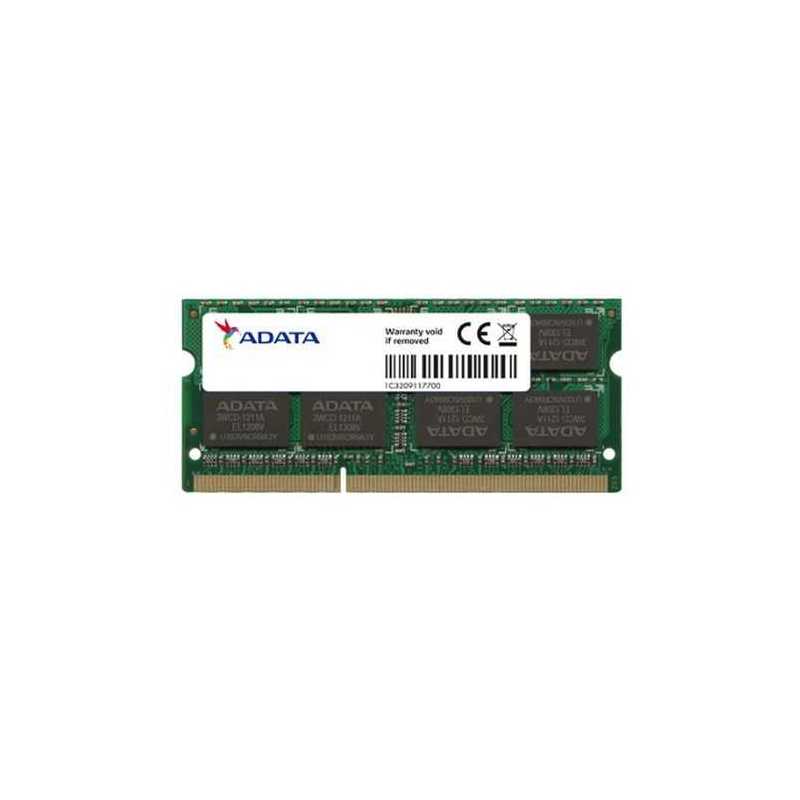 ADATA 8GB, DDR3L, 1600MHz (PC3-12800), CL11, SODIMM Memory *Low Voltage 1.35V*, Retail Boxed