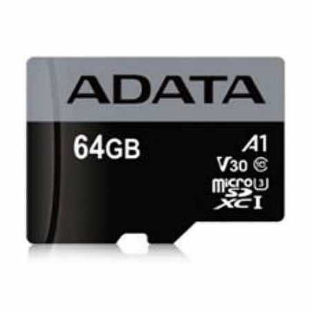 ADATA 64GB Premier Micro SDXC Card, UHS-I Class 10 with A1 App Performance