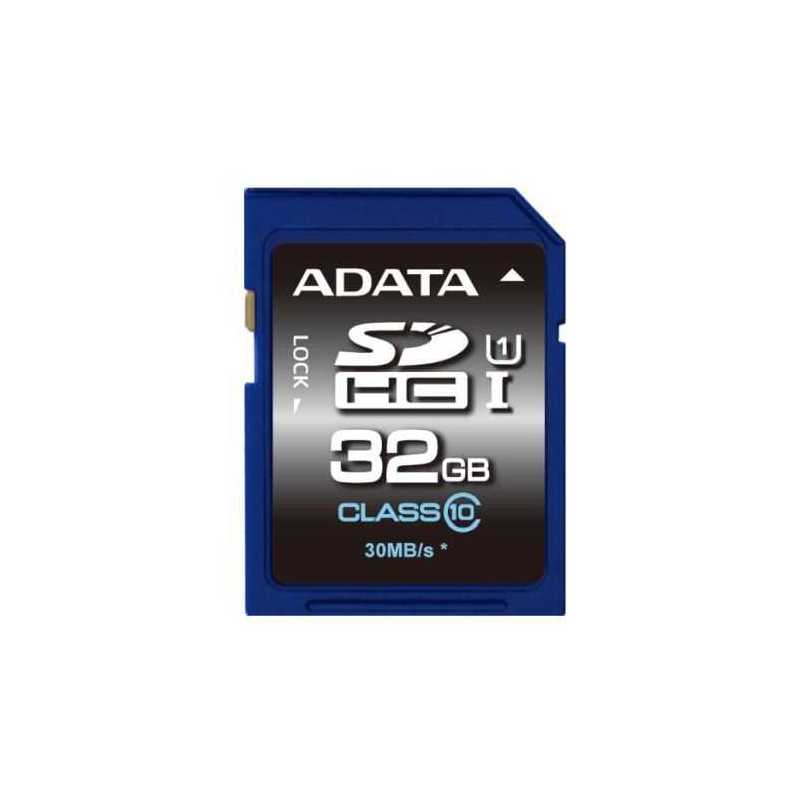 ADATA Premier 32GB High Capacity SD Card, UHS-I Class 10, R/W 50/10 MB/s
