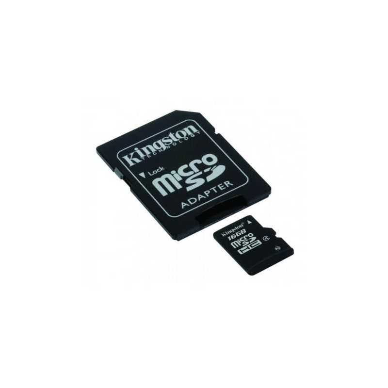 Kingston 8GB High Capacity Micro SD Card with SD Adapter, Class 4