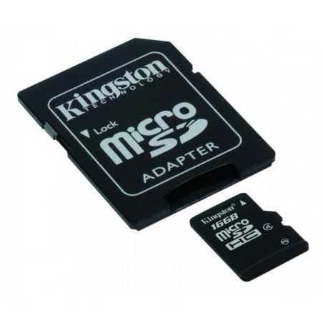 Kingston 8GB High Capacity Micro SD Card with SD Adapter, Class 4