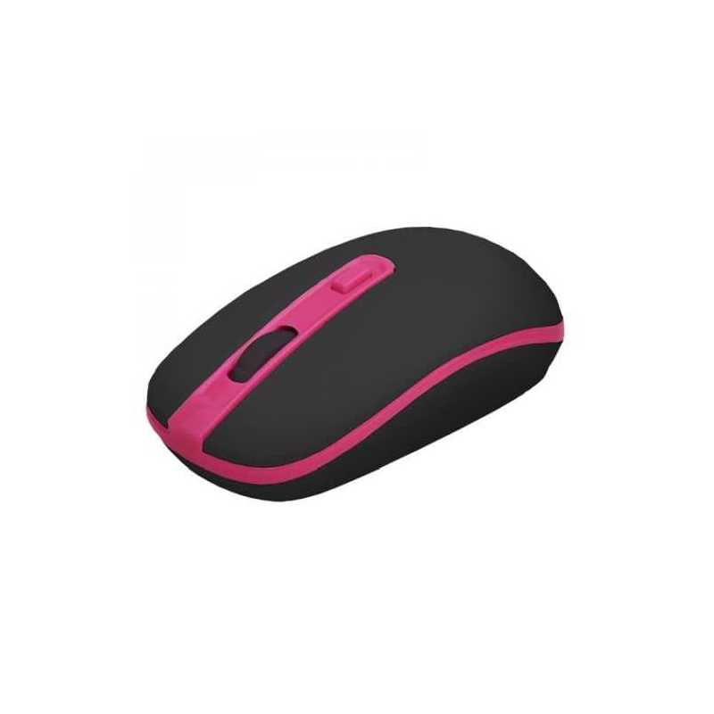Approx APPWMVBP Wireless Optical Mouse, 800 - 1600 DPI, Nano USB, Black & Pink