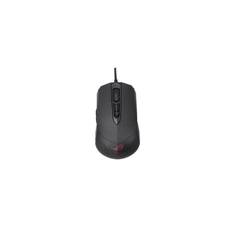 Asus ROG GX860 Buzzard Laser Gaming Mouse, Wired, Omron Switches, Programmable, 5600 DPI, LED